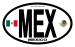 MEX is Mexico's country code for the Euro oval car sticker